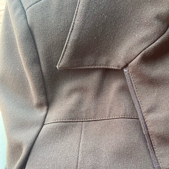 Chocolate Brown Zipup Blazer Jacket - Picture 3 of 9